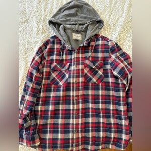 Flag and Anthem Hooded flannel
